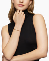 Classic Cablespira® Bracelet in 18K Yellow Gold with Hampton Blue Topaz and Diamonds, 3mm